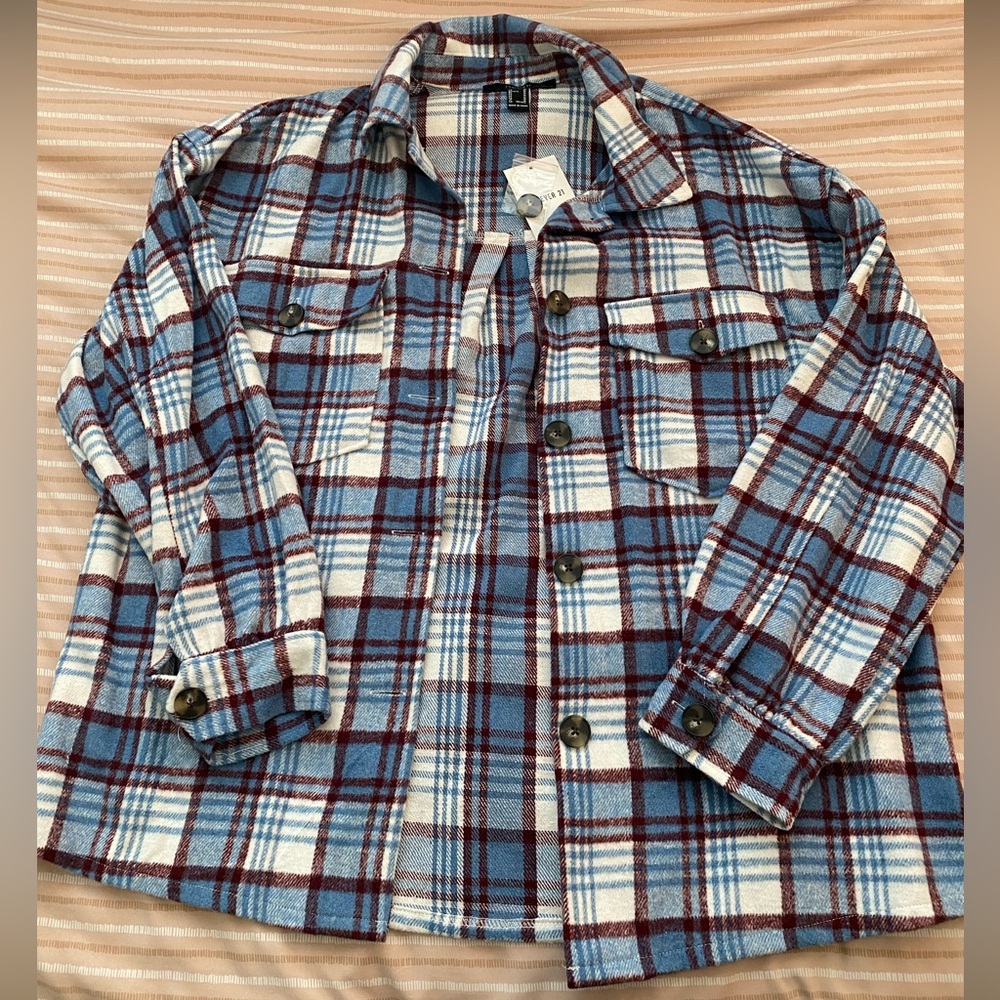 NWT Forever 21 plaid jacket